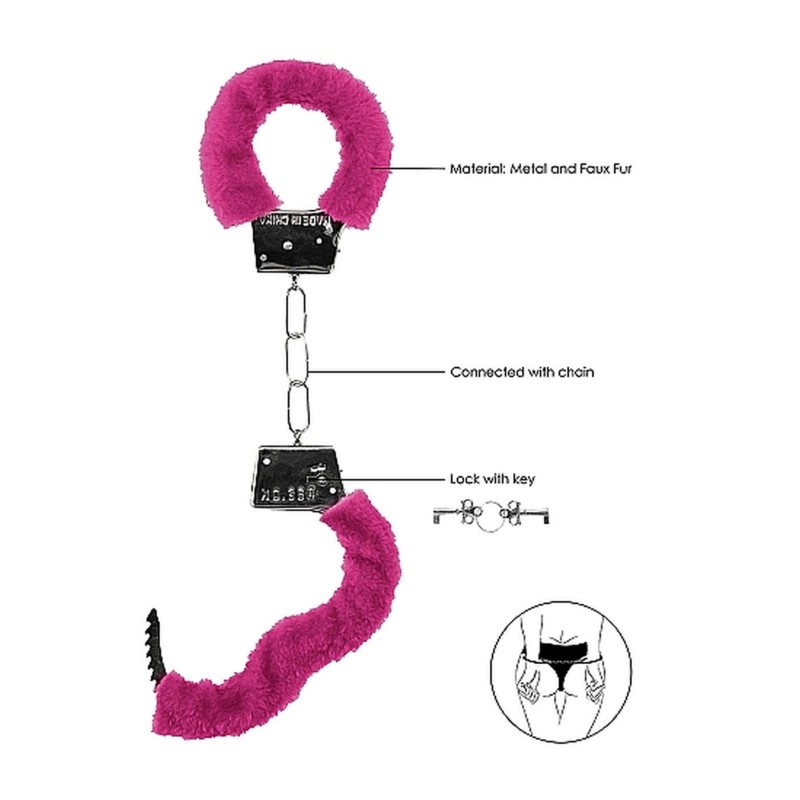 Beginner"s Handcuffs Furry - Pink